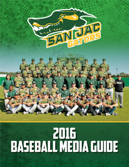 Media Guide 2016 San Jacinto College Baseball Roster 2016 Baseball Team