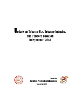 And Tobacco Taxation in Myanmar, 2018