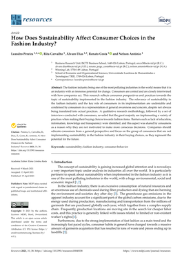 How Does Sustainability Affect Consumer Choices in the Fashion Industry?