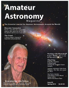 Magazine the Essential Journal for Amateur Astronomers Around the World!