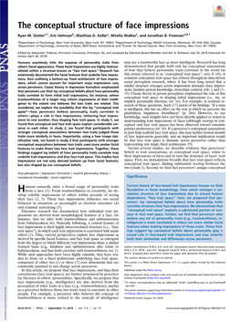 The Conceptual Structure of Face Impressions