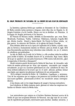 El Gran Priorato De Navarra De La Orden De San Juan De Jerusalén