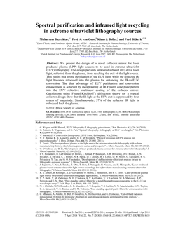 Spectral Purification and Infrared Light Recycling in Extreme Ultraviolet Lithography Sources