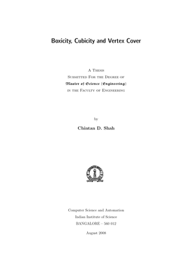 Boxicity, Cubicity and Vertex Cover