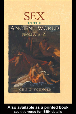 Sex in the Ancient World from a to Z the Ancient World from a to Z
