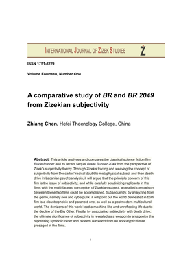 A Comparative Study of BR and BR 2049 from Zizekian Subjectivity