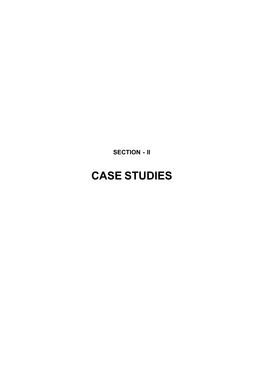 Case Studies Chapter-Iii