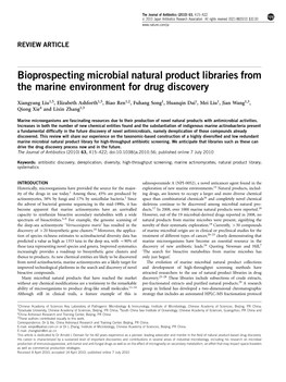 Bioprospecting Microbial Natural Product Libraries from the Marine Environment for Drug Discovery