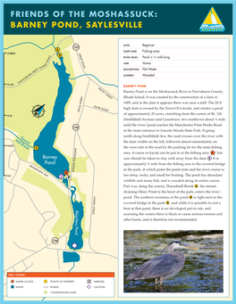 Friends of the Moshassuck: Barney Pond, Saylesville