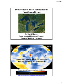 Dr. David Karowe's Climate Presentation