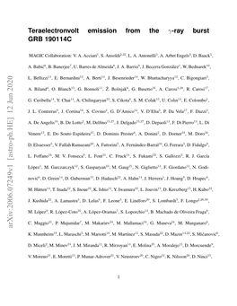 Teraelectronvolt Emission from the Γ-Ray Burst GRB 190114C