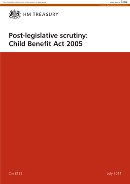 Child Benefit Act 2005