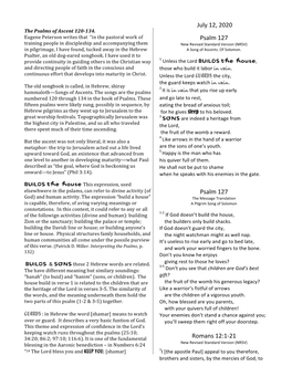 Text Study Sheet Psalm 96 7052020