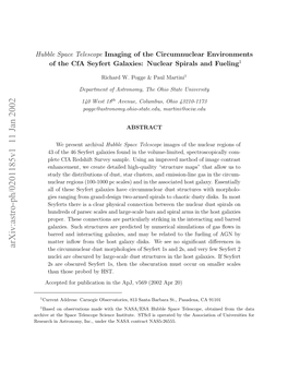 Hubble Space Telescope Imaging of the Circumnuclear Environments Of