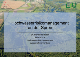 Hochwasserrisikomanagement an Der Spree