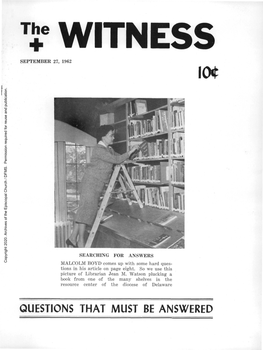 1962 the Witness, Vol. 47, No. 31. September 27, 1962