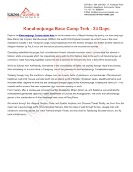 Kanchenjunga Base Camp Trek - 24 Days