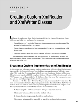 Creating Custom Xmlreader and Xmlwriter Classes