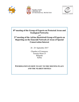 8Th Meeting of the Group of Experts on Protected Areas and Ecological