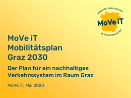 Move It Mobilitätsplan Graz 2030