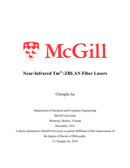 Near-Infrared Tm3+:ZBLAN Fiber Lasers