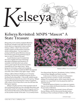 Kelseya Revisited: MNPS “Mascot” a State Treasure
