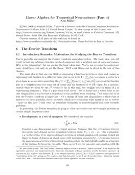 6 the Fourier Transform