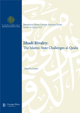 Jihadi Rivalry: E Islamic State Challenges Al-Qaida