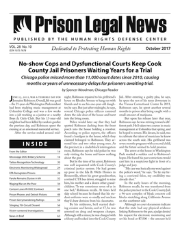Prison Legal News, October 2017