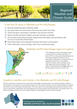 Adelaide and Mount Lofty Ranges