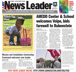 AMEDD Center & School Welcomes Volpe, Bids Farewell to Rubenstein