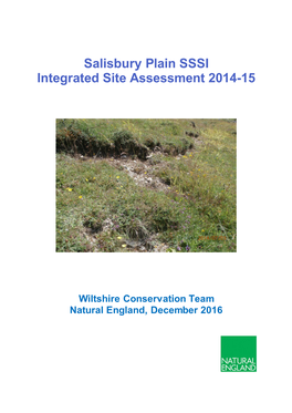 Salisbury Plain SSSI Integrated Site Assessment 2014-15