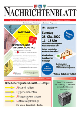 Nachrichtenblatt 43/2020