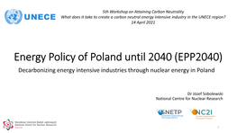 Poland Nuclear Energy Development Plan