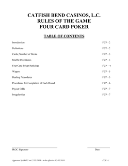 Table of Contents