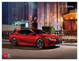 Toyota 2020 Camry Brochure