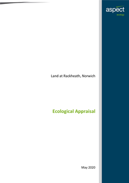 Ecological Appraisal