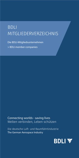 BDLI MITGLIEDERVERZEICHNIS | Die BDLI-Mitgliedsunternehmen > BDLI Member Companies