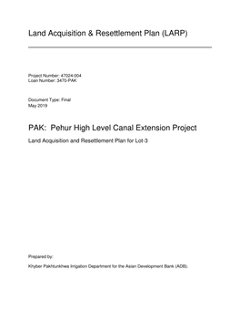 Pehur High Level Canal Extension Project