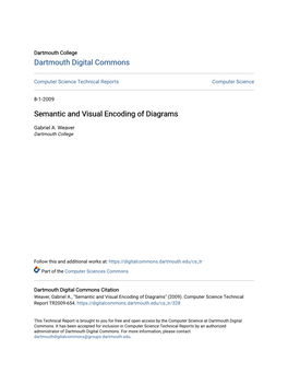 Semantic and Visual Encoding of Diagrams