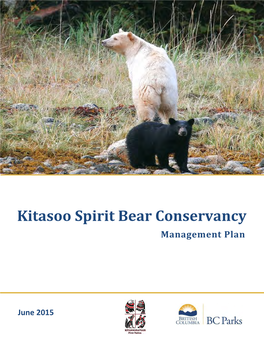 Kitasoo Spirit Bear Conservancy Management Plan