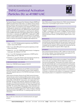 TAFA5 Lentiviral Activation Particles (H): Sc-411807-LAC