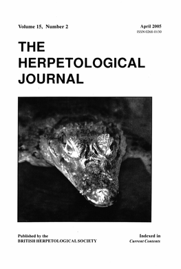 The Herpetological Journal