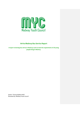 Arriva Medway Bus Service Report
