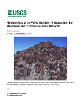 USGS Geologic Quadrangle Map GQ–1767