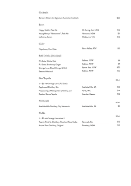 Winelist 1St March.Numbers