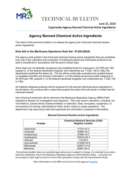 Marihuana Operations Rule Set - R 420.206(4)