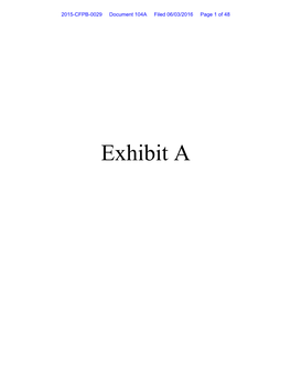 Exhibit a 2015-CFPB-0029 Document 104A Filed 06/03/2016 Page 2 of 48