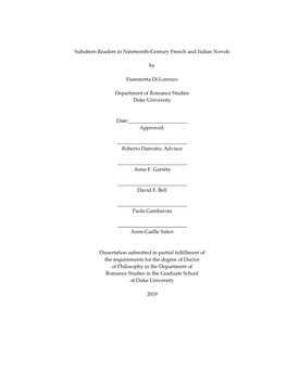 Duke University Dissertation Template