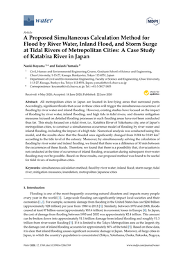 A Proposed Simultaneous Calculation Method for Flood by River